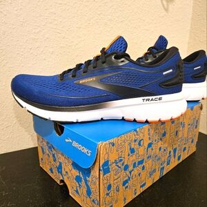 Brooks Trace 2 Shoes, Sz 9.5 mens, blue orange